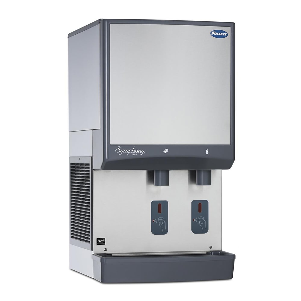 608-25HI425AS0DP 425 lb Wall Mount Water & Nugget Ice Dispenser - 25 lb Storage, Cup Fill, 11...