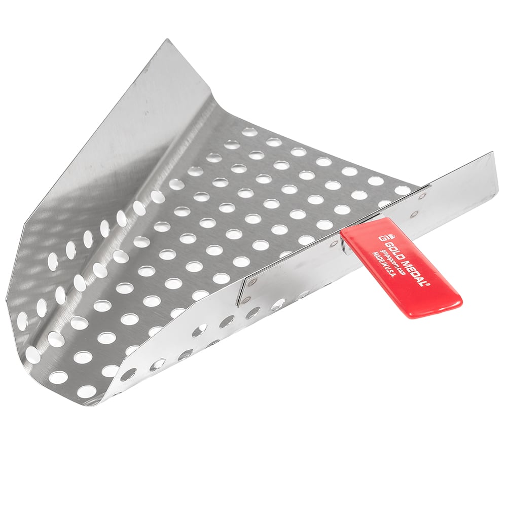 231-2108 Jumbo Right Handed Perforated Jet Scoop, Stainless Steel