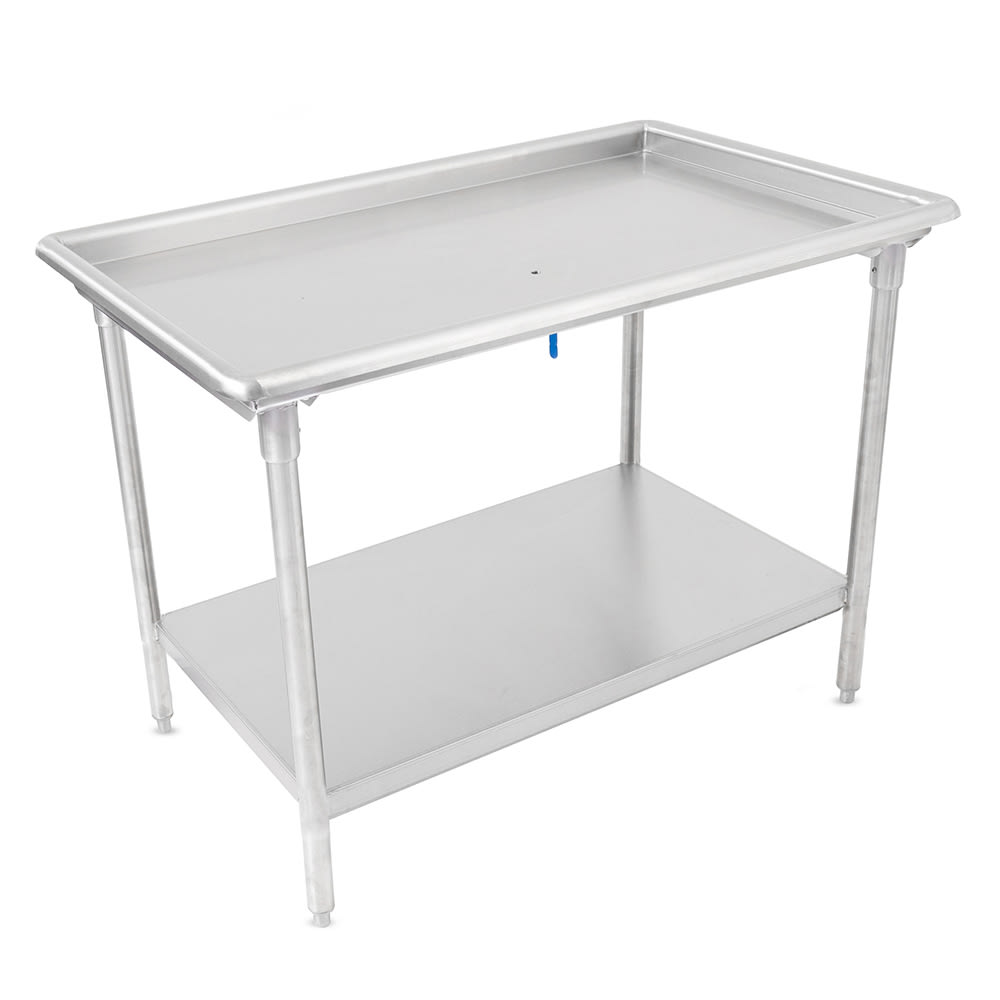 416-DST63061SSWX 60 7/8" Sorting Table - 2 1/4" Raised Edge