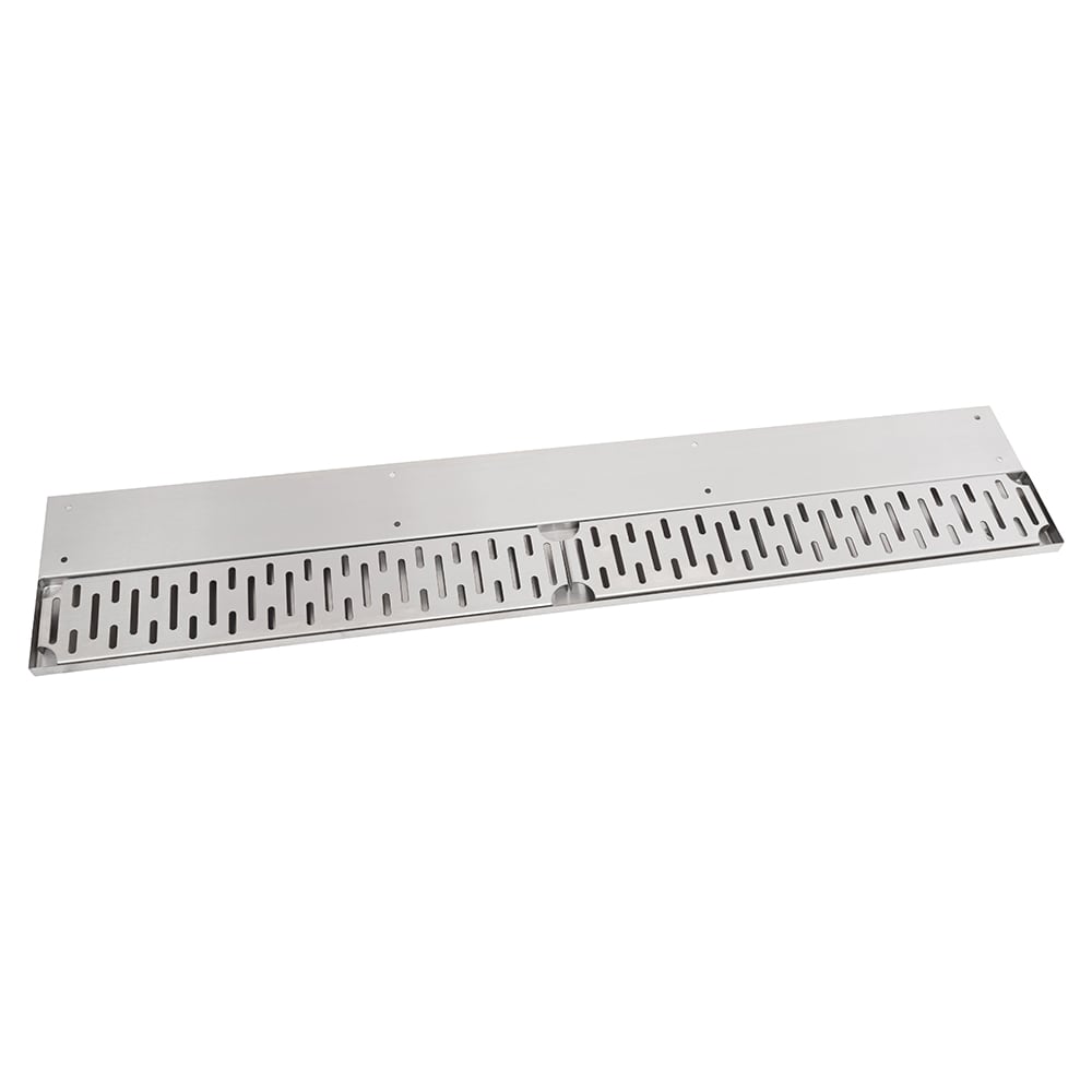 416-UBDR12X 12" Bar Drink Rail w/ Removable Grate - 8"D, Stainless Steel