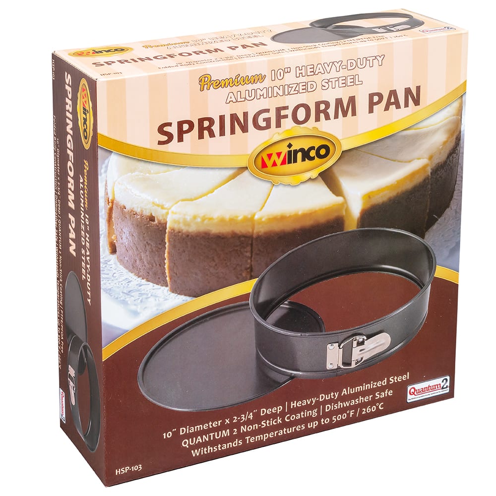 Choice 10 x 3 Non-Stick Aluminized Steel Springform Cake Pan