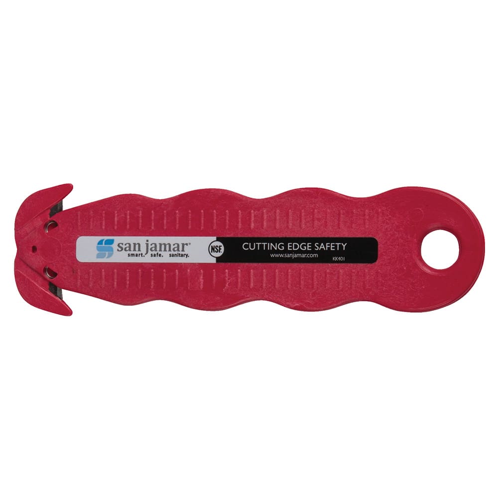 094-KK401 Box Cutter w/ Recessed Blade, NSF, Red