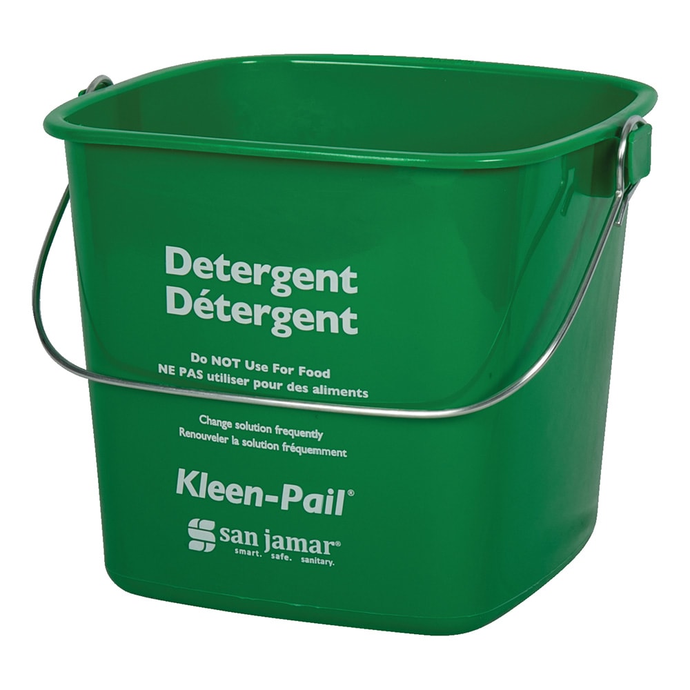 094-KP97GR Kleen-Pail, 3 qt., Plastic, Green - Soaping Solution Printing