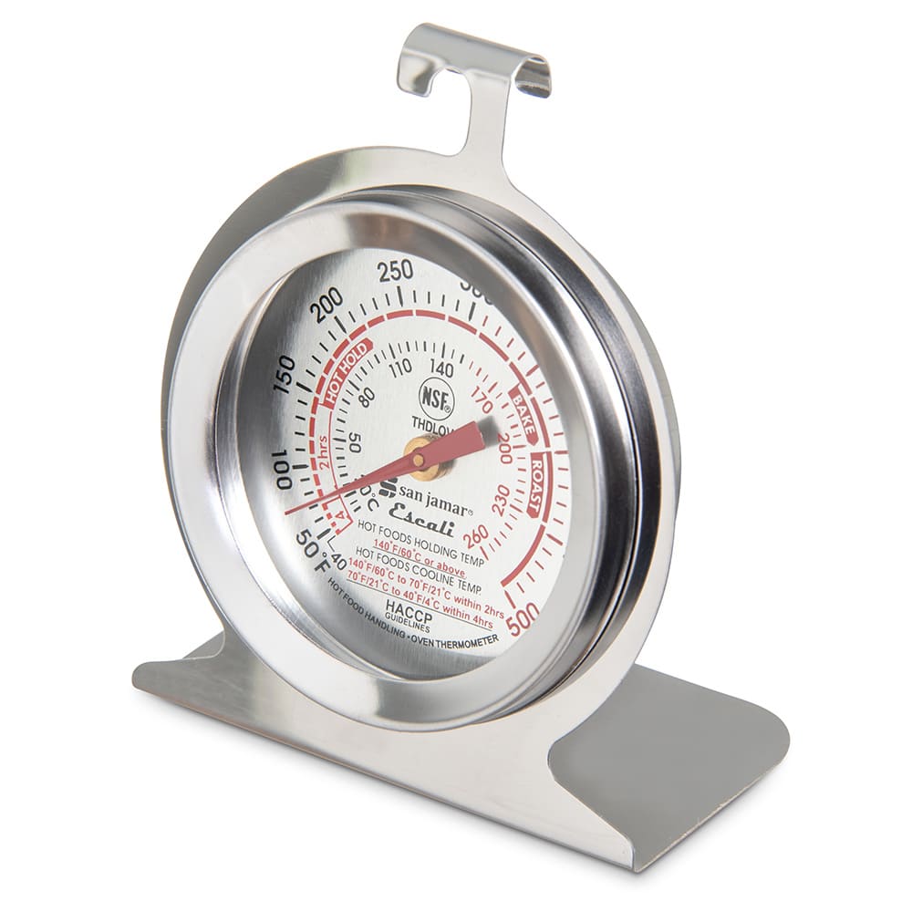 094-THDLOV Escali 2 3/8" Dial Oven Thermometer w/ 40° to 500°F Temperature Range