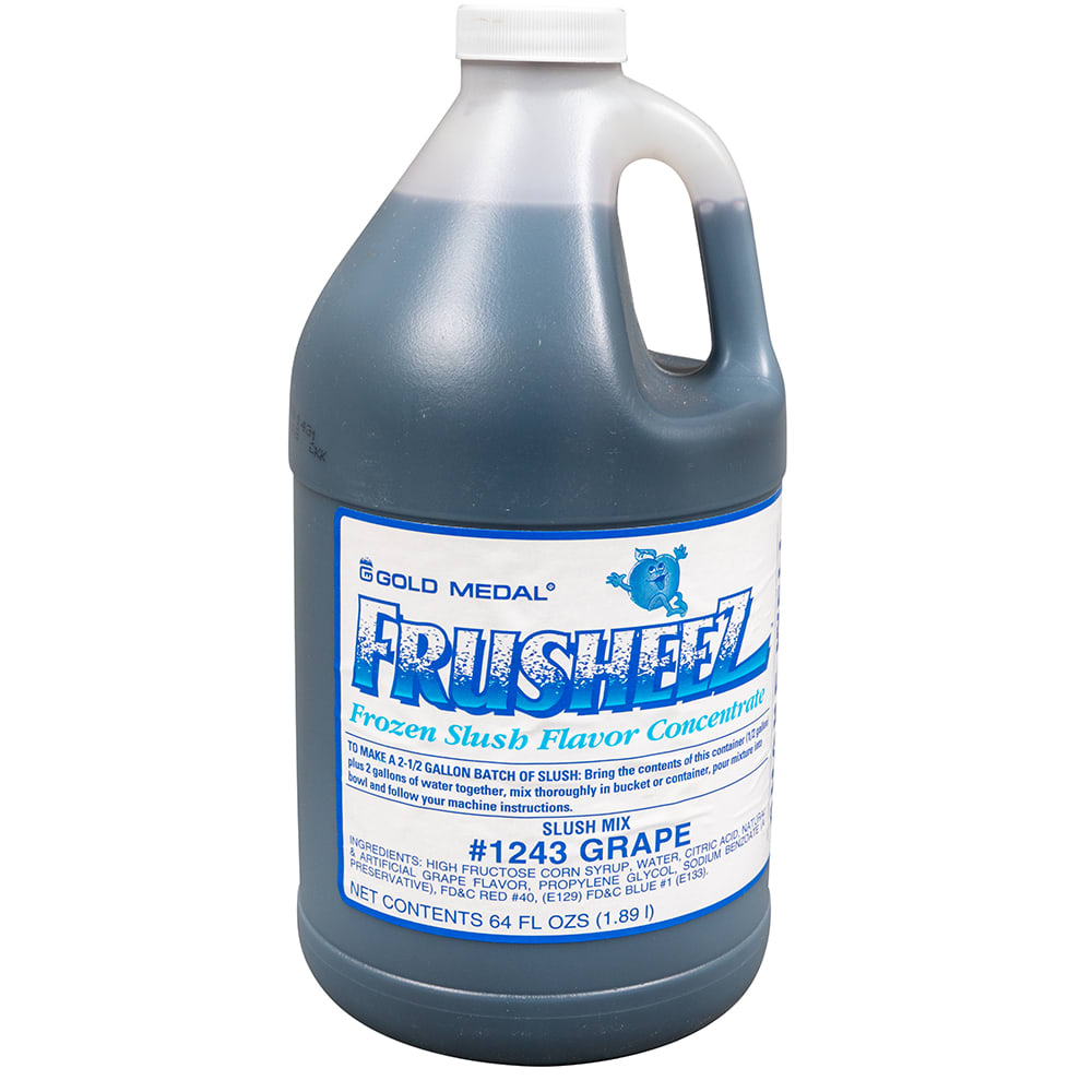 231-1243 Grape Frusheez® Mix, Concentrate, (6) 1/2 gal Jugs