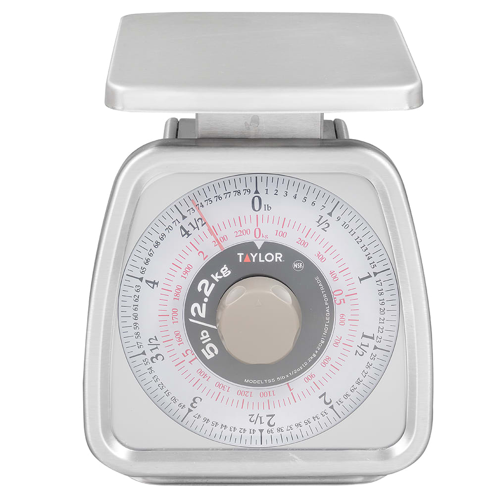 Taylor TS5 5 lb Portion Control Scale, Stainless Steel