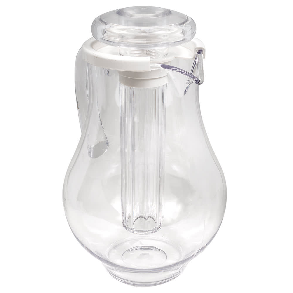482-MWP30SB 101 2/5 oz Plastic Pitcher w/ Ice Tube, Clear