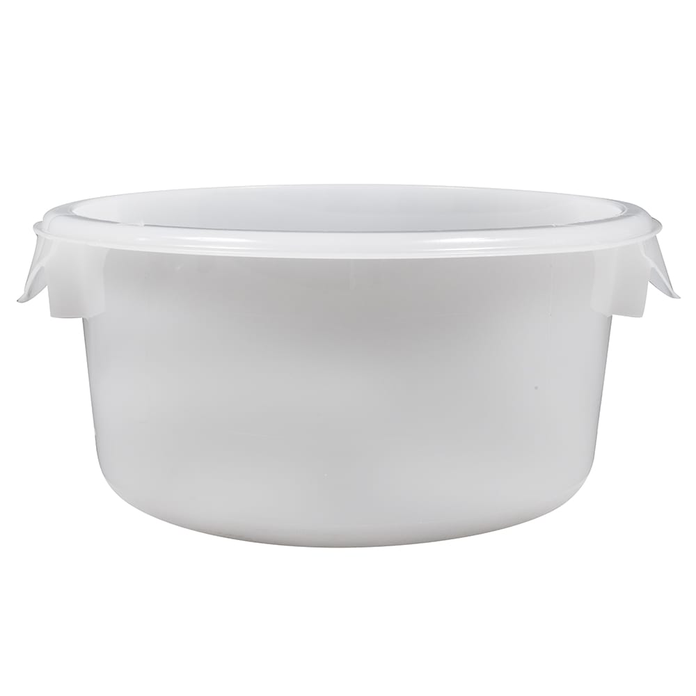 Rubbermaid 8 Qt. White Round Polyethylene Food Storage Container