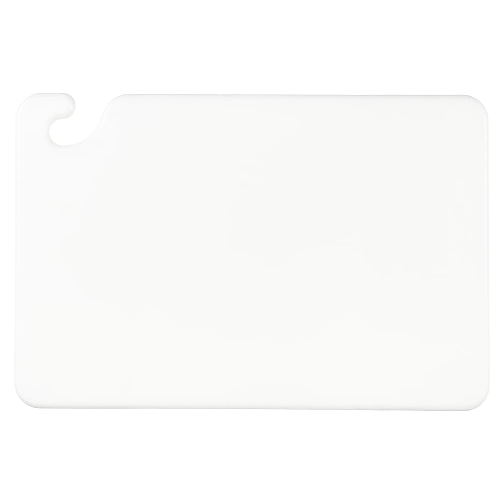 094-CB121812WH Cut-N-Carry Cutting Board, 12 x 18 x 1/2 in, NSF, White