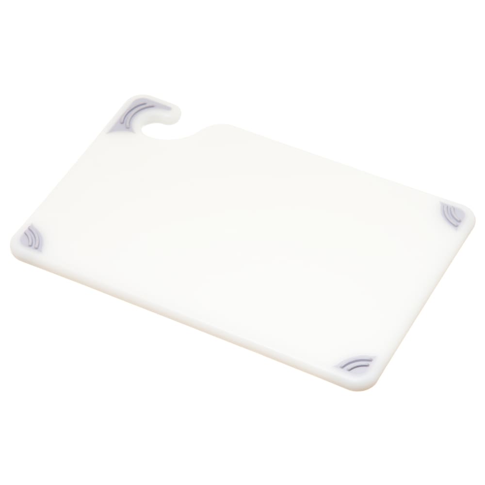 San Jamar CBG6938WH Saf-T-Grip Bar Cutting board, 6 x 9 x 3/8 in, NSF, White
