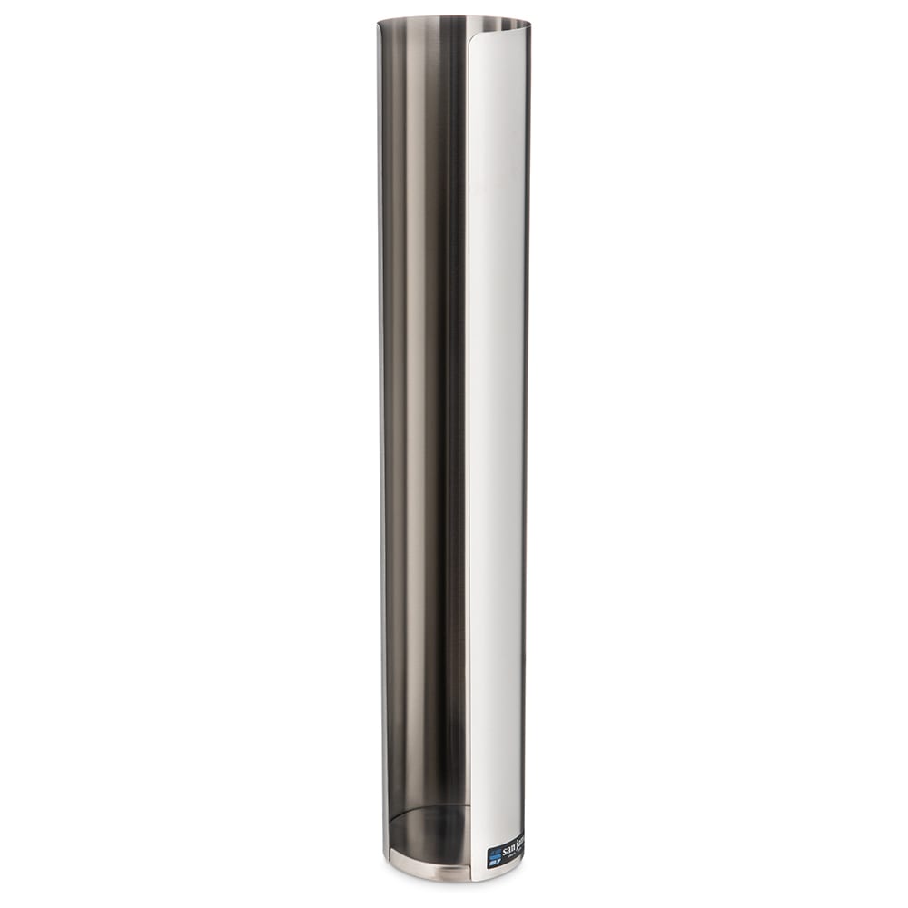 094-L3400 Lid Dispenser, 1 Sleeve For 12 24 oz Lids, Stainless