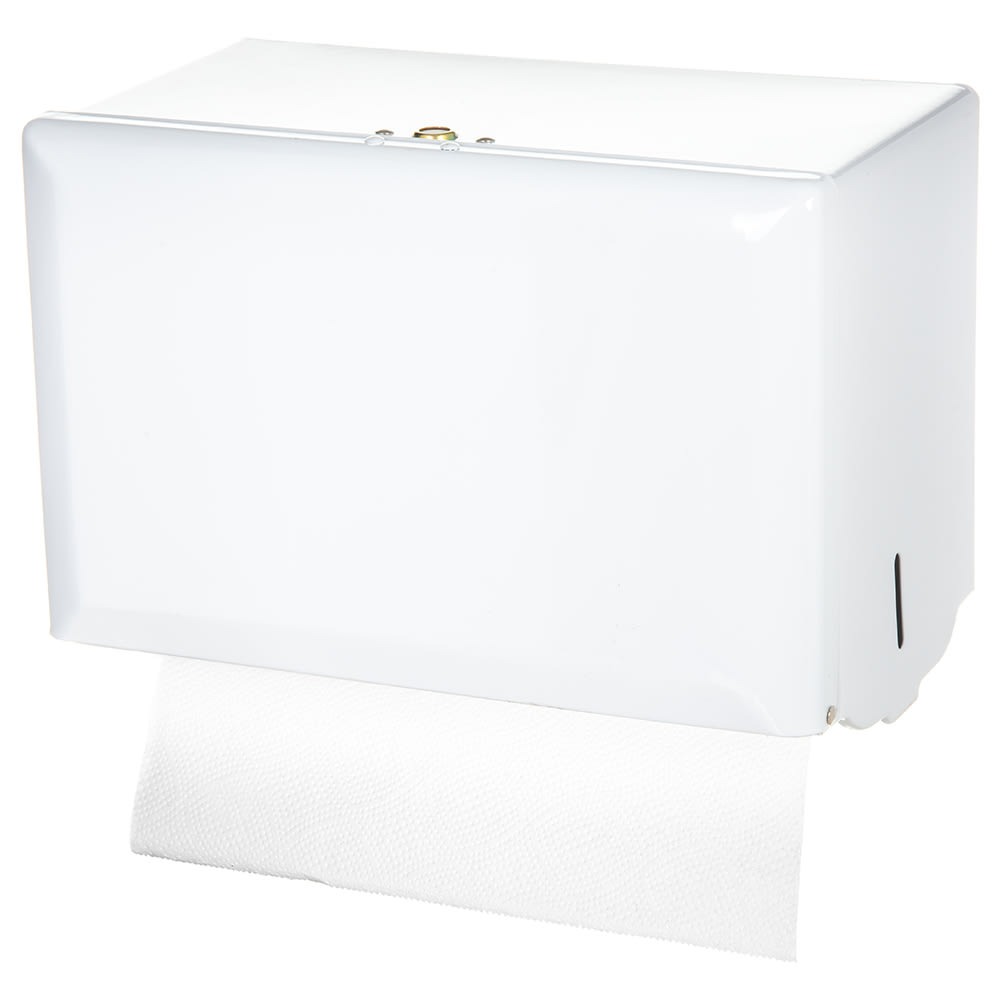 094-T1800WH Wall Mount Paper Towel Dispenser for Singlefold - Steel, White