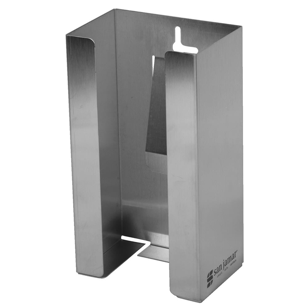 094-G0801 4" Disposable Glove Dispenser, Stainless