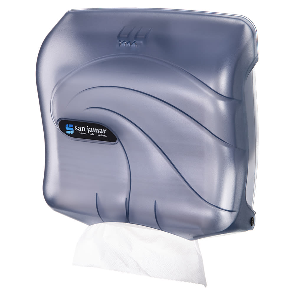 094-T1759TBL Wall Mount Paper Towel Dispenser w/ 240 C Fold Capacity - Plastic, Arctic Blue