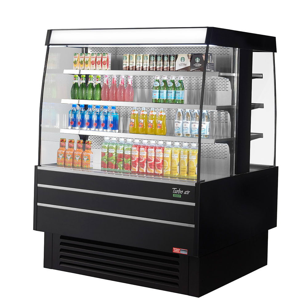 083-TIOM48SBN 50 3/8" Vertical Island Open Air Cooler w/ (4) Levels, 220v/1ph