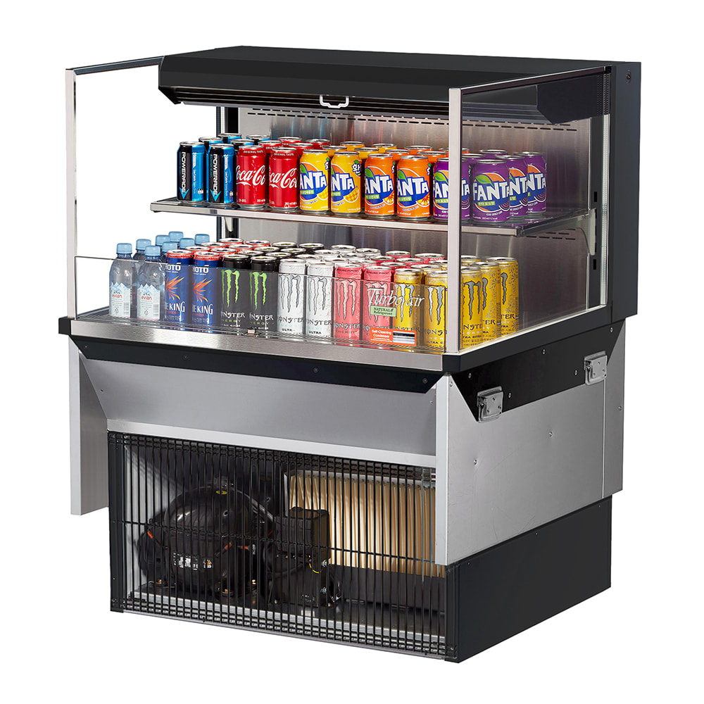 083-TOM36LUFB2SIN 35 7/8" Drop In Open Air Cooler w/ (2) Levels, 115v