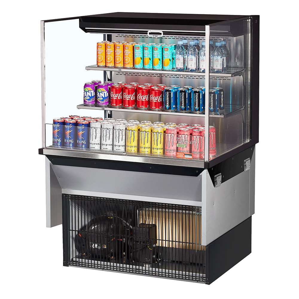083-TOM36LUFB3SIN 35 7/8" Drop In Open Air Cooler w/ (3) Levels, 115v
