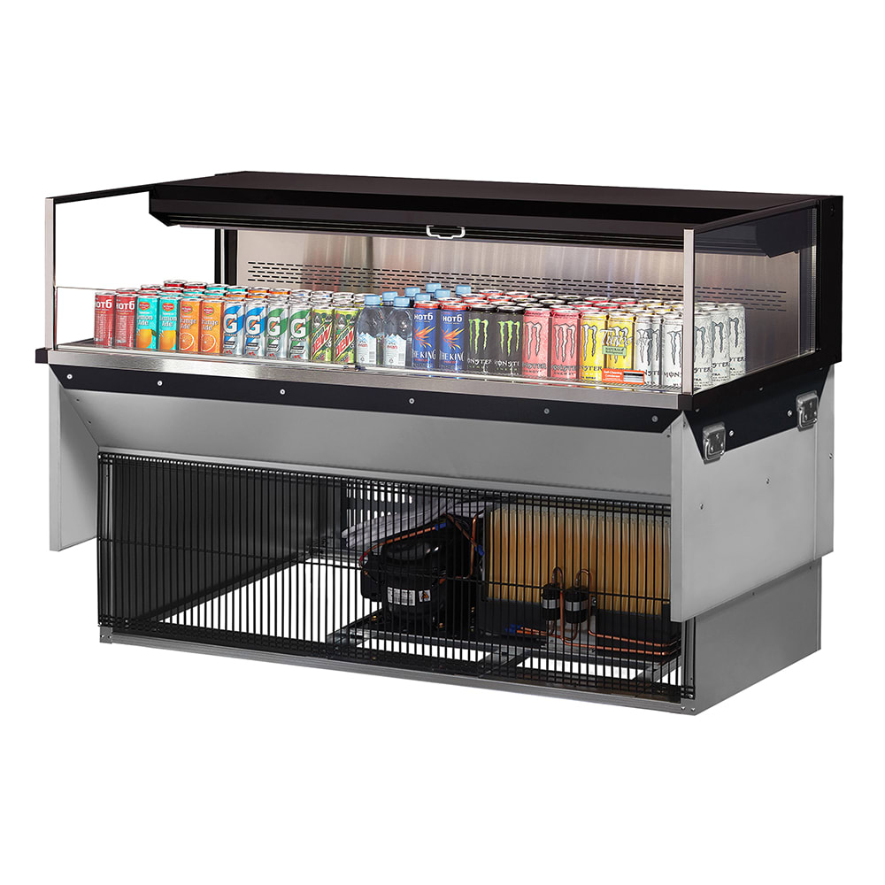 083-TOM60LUFB1SIN 59 7/8" Drop In Open Air Cooler w/ (1) Level, 115v