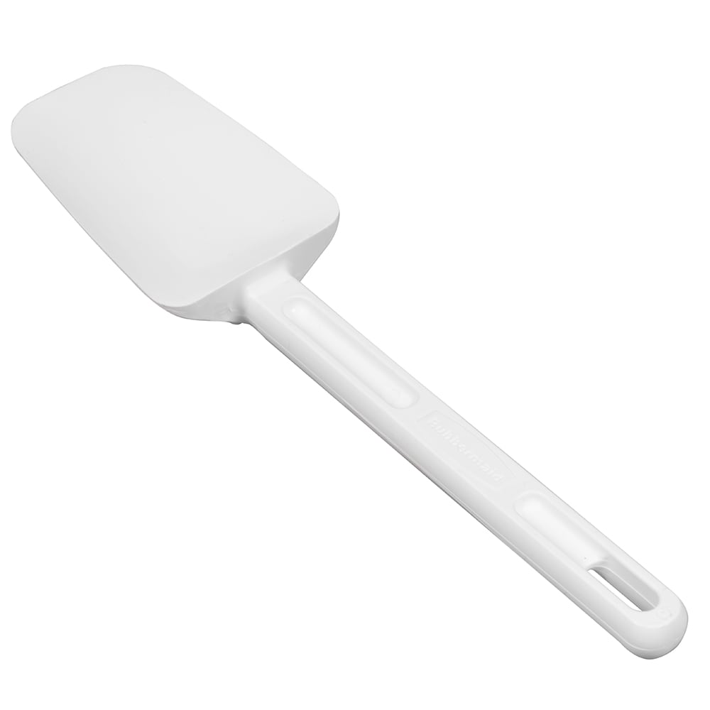 Rubbermaid Commercial Products Cold Temperature Spoon Spatula, 13.5 Inch,  Clean-Rest Design (FG193400WHT), White (Pack of 2)