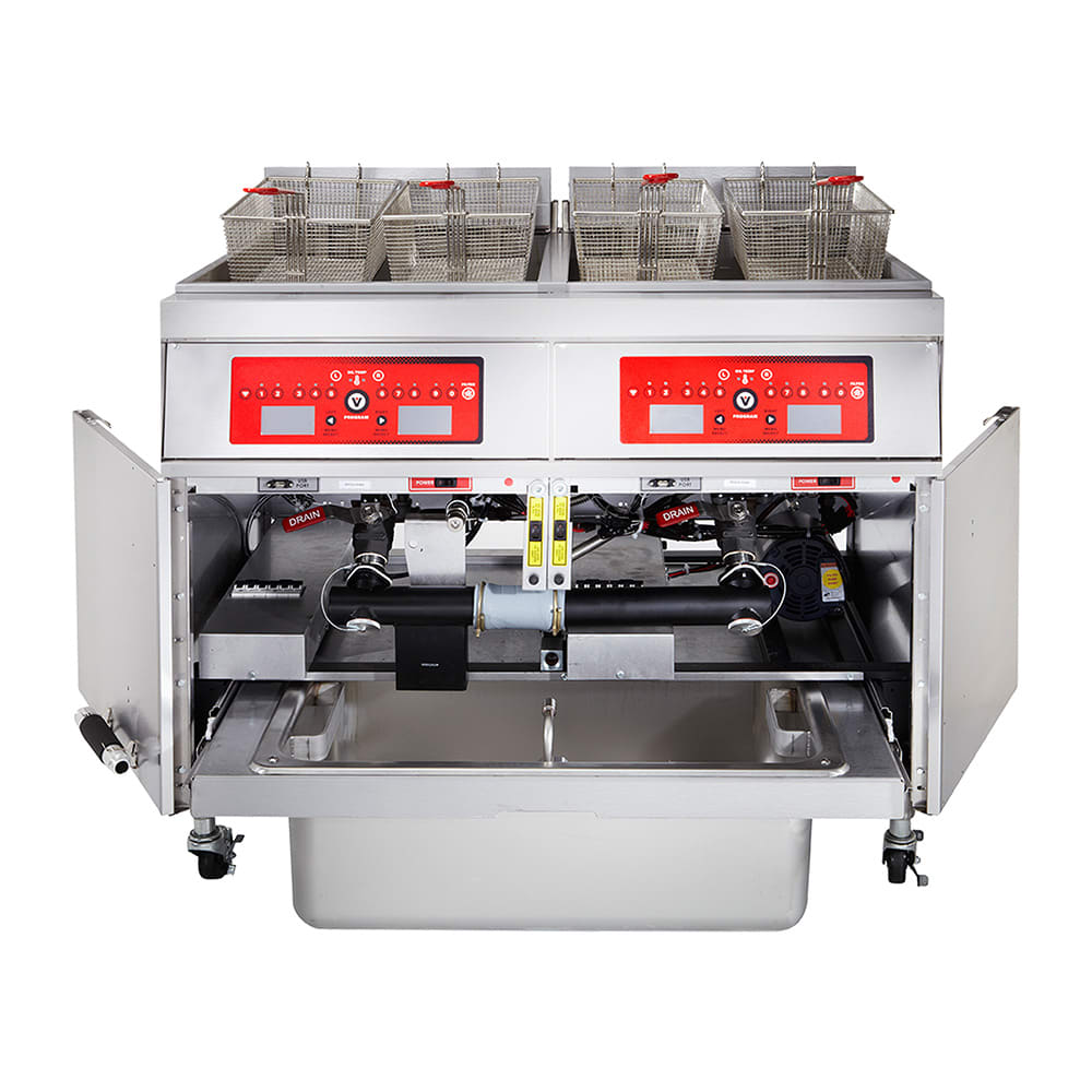 207-3ER50AF Electric Fryer - (3) 50 lb Vats, Floor Model, 208v/3ph