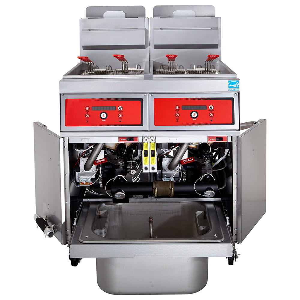 207-3VK65CFLP Gas Fryer - (3) 70 lb Vats, Floor Model, Liquid Propane