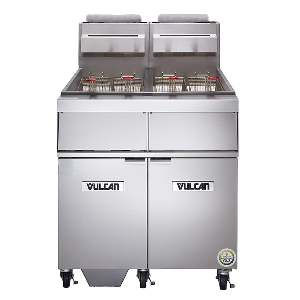 207-4GR45MFNG Gas Fryer - (4) 50 lb Vats, Floor Model, Natural Gas