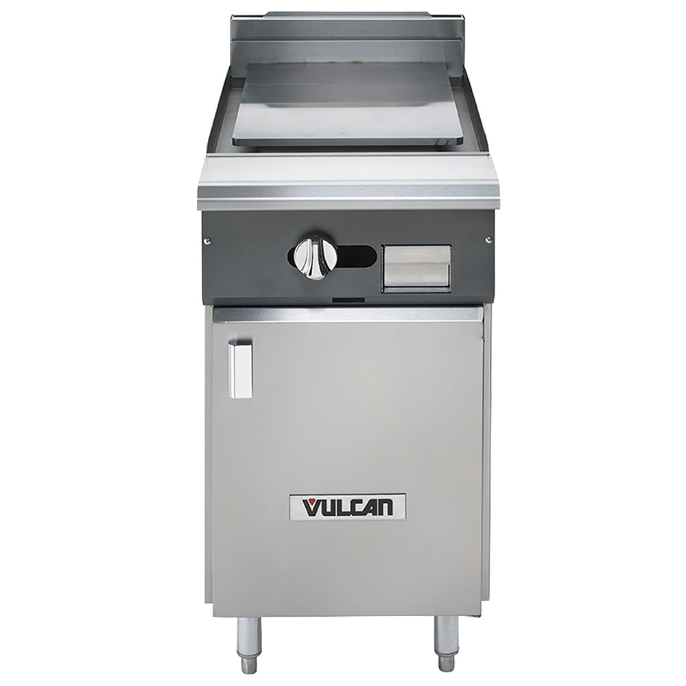 207-V1P18BNG 18" Gas Range w/ Plancha Top & Storage Base, Natural Gas
