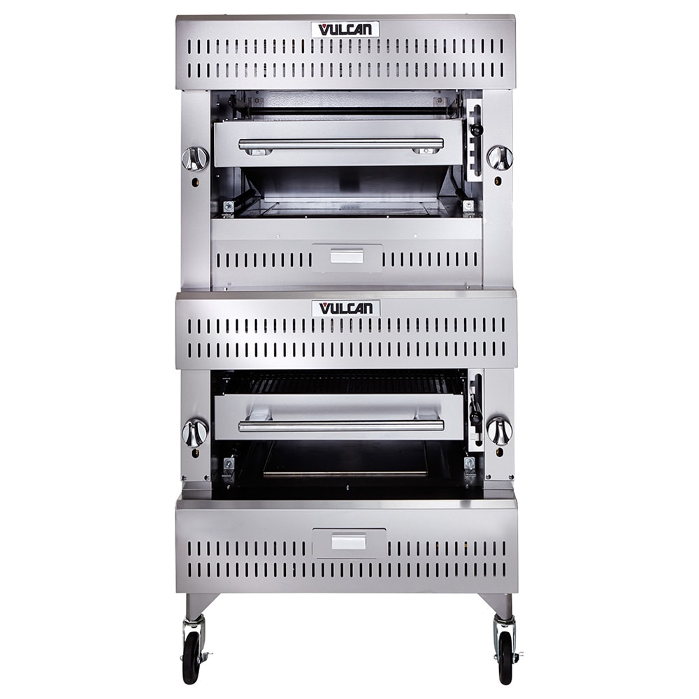 207-VIB2LP Double Deck Liquid Propane Broiler - Infrared Over Ceramic, 200,000 BTU