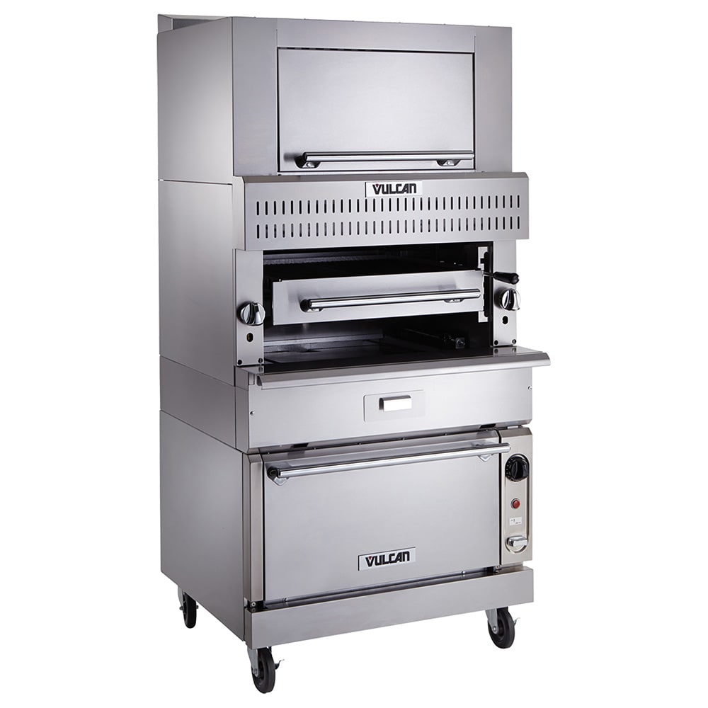207-VIR1BFNG Single Deck Natural Gas Broiler - Infrared Burners, 200,000 BTU