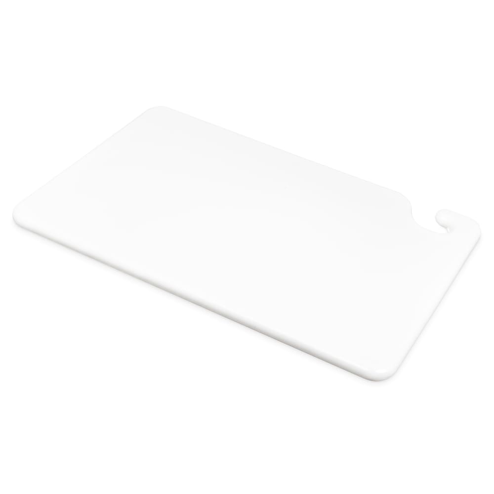 094-CB121834WH Cut-N-Carry Cutting Board, 12 x 18 x 3/4 in, NSF, White