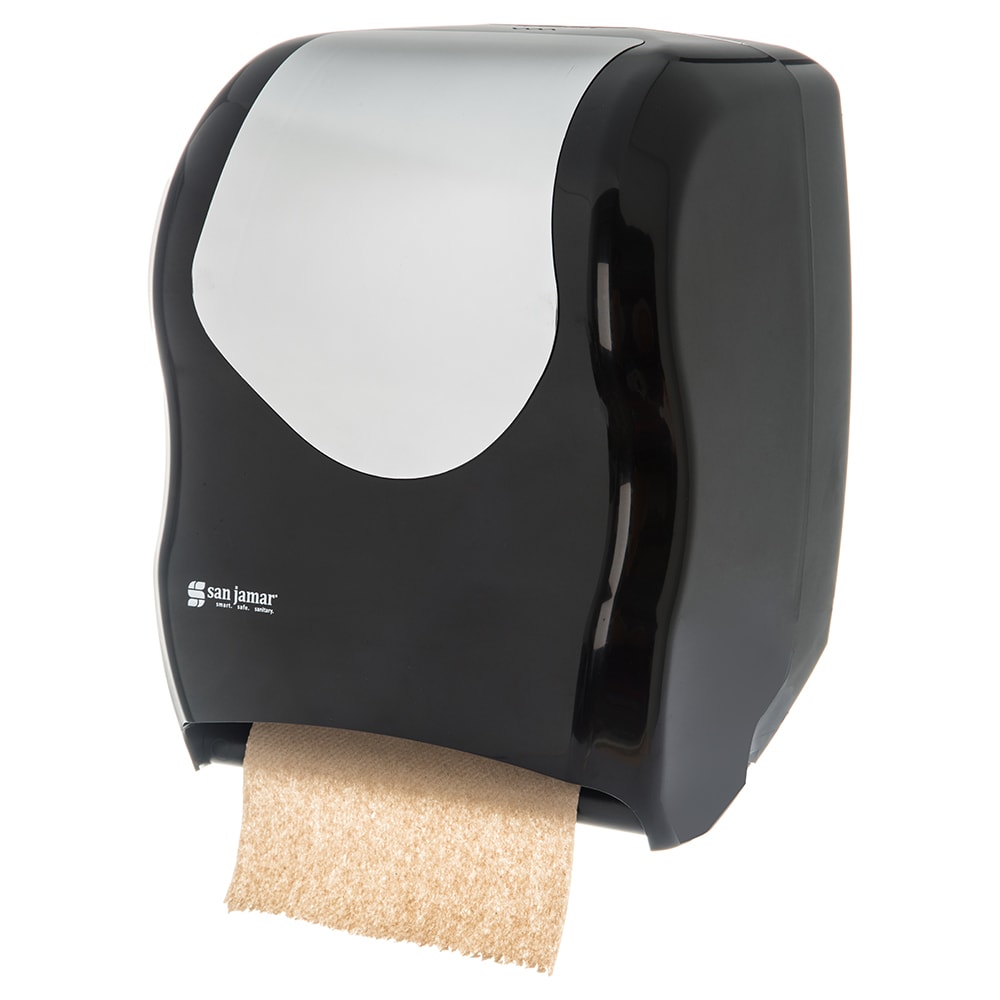 094-T1370BKSS Wall Mount Touchless Roll Paper Towel Dispenser - Plastic, Black/Stainless