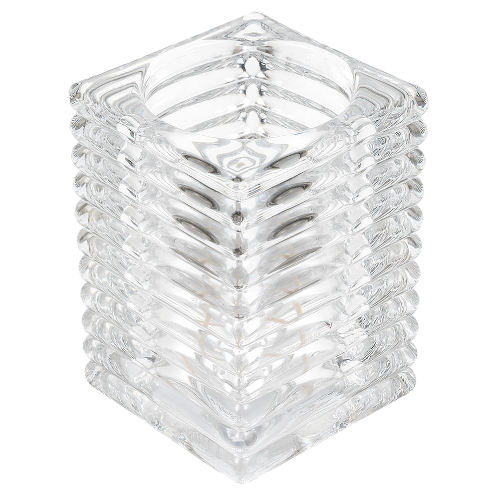 461-1511C Horizontal Rib Glass Block Lamp, 4 1/8" H x 2 7/8" W, Clear