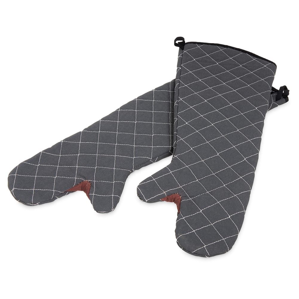 094-800FG24BK 24" Conventional Oven Mitt - BestGuard®, Black