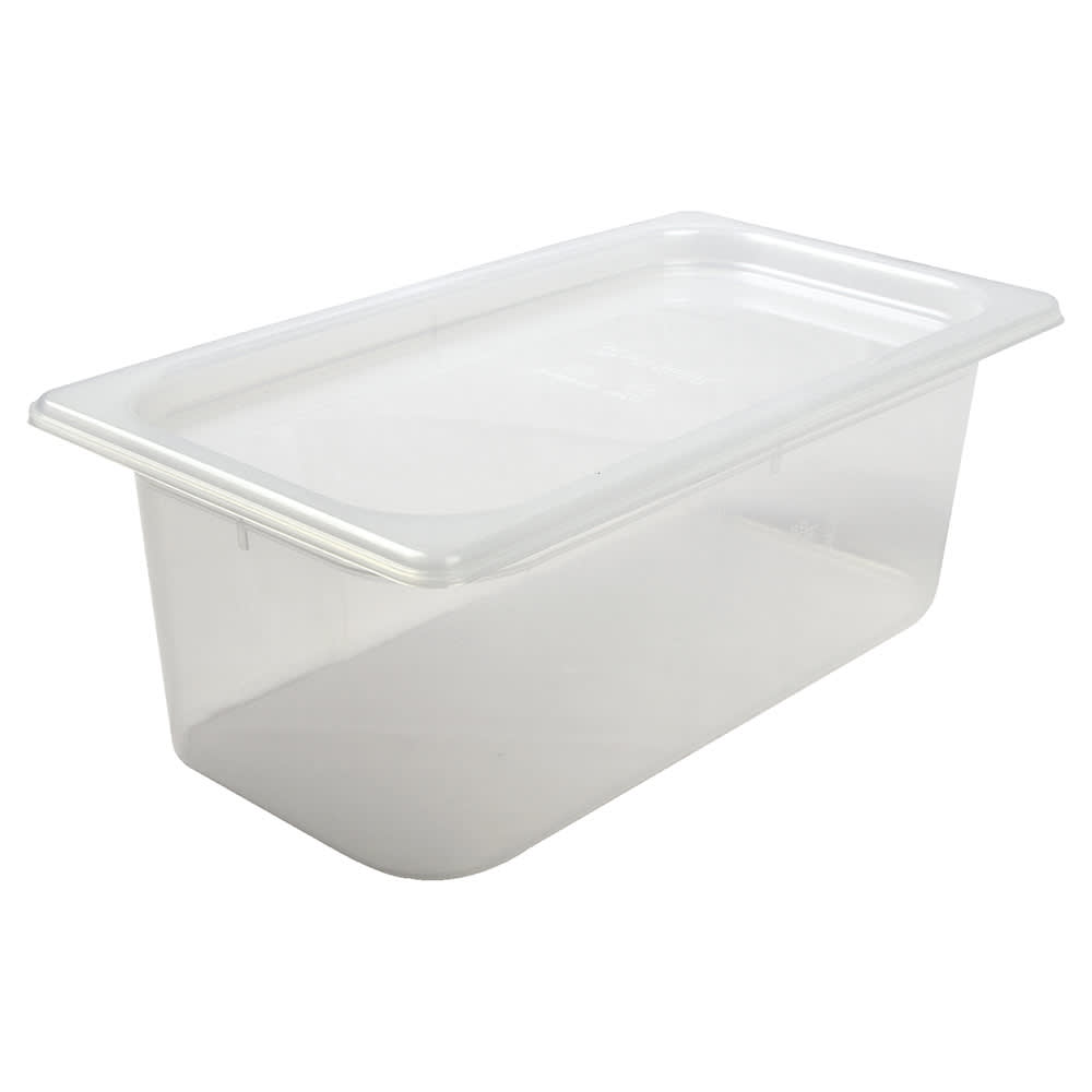 094-MP13 1/3 Size ModPan Food Pan - Stackable, Polypropylene, Clear