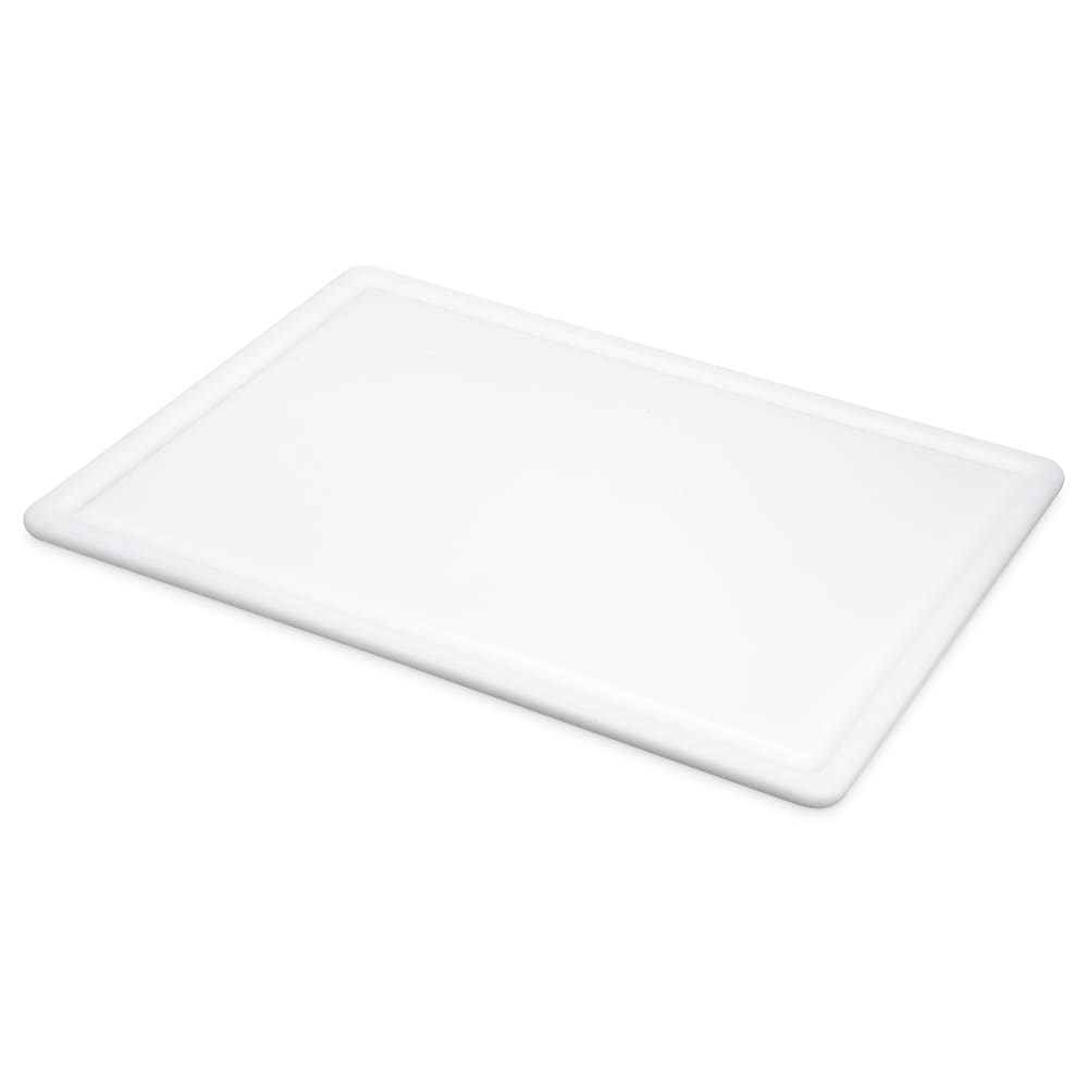 094-CB152012GVWH Grooved Cutting Board, 15 x 20 x 1/2 in, NSF, White
