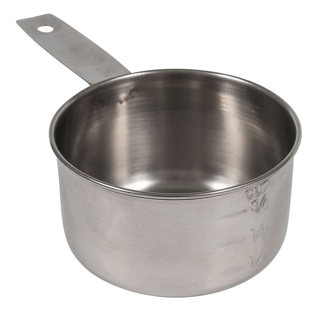Tablecraft 724D 1 Cup Stainless Steel Measuring Cup, Standard Weight
