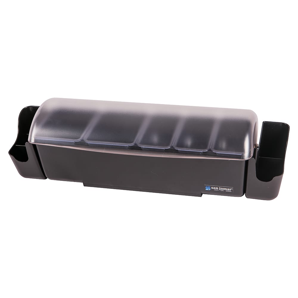 094-BD4023S (5) Compartment Bar Garnish Tray - Domed Lid