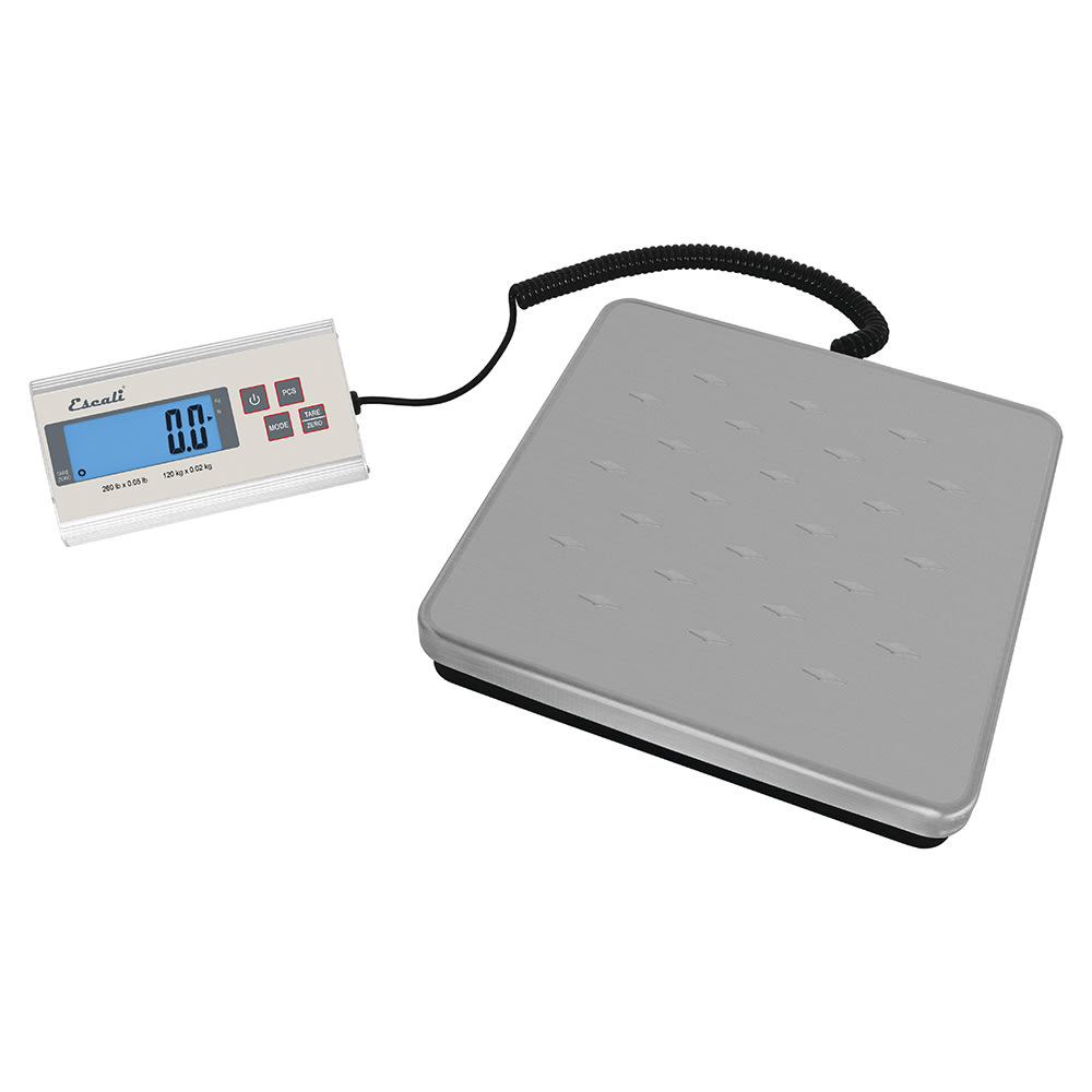 094-SCDG264 264 lb Industrial Receiving Scale w/ Remote Display - 11 1/2" x 11", Stainl...