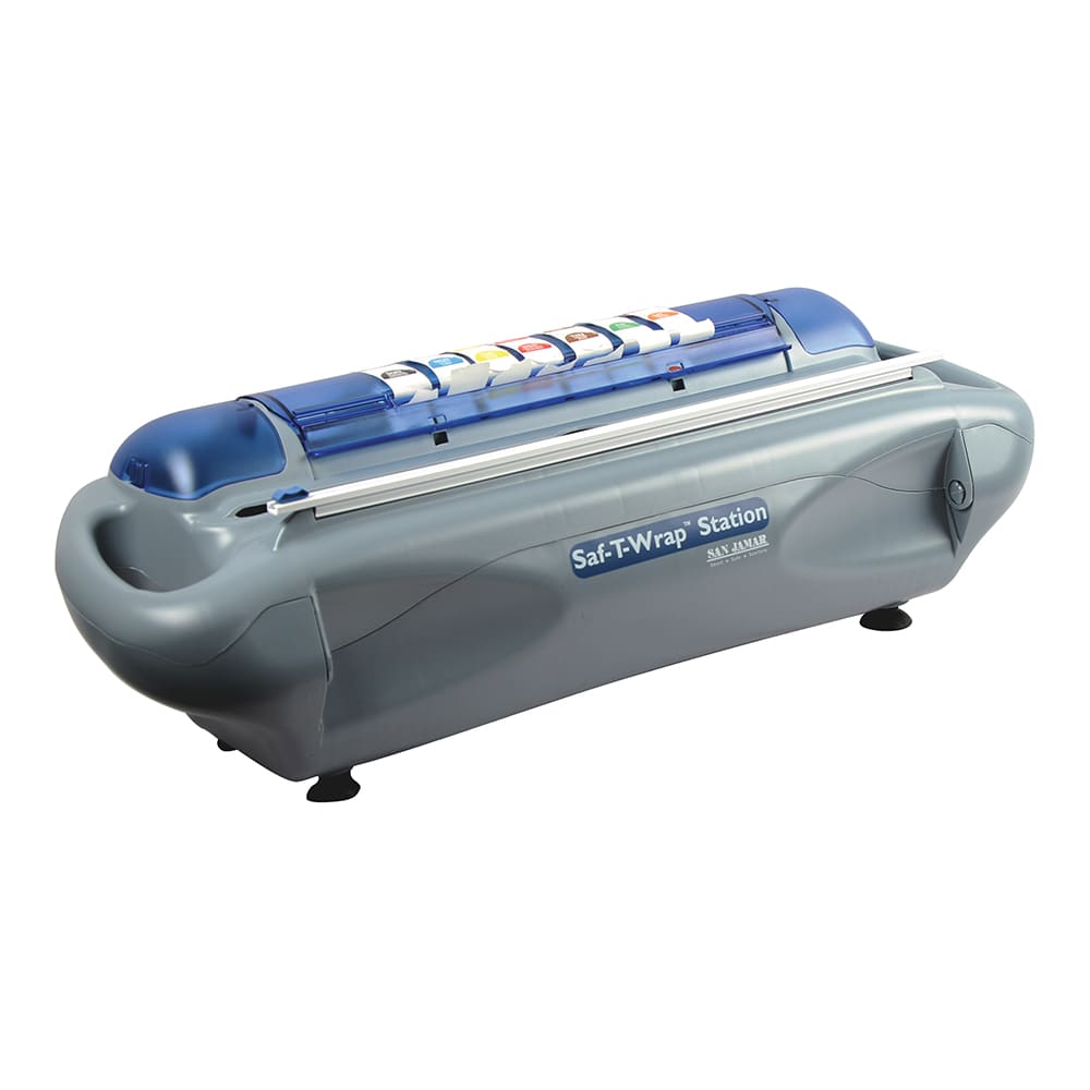 094-SW1218SC Safety Wrap Station Dispenser - Slide Cutter, Holds 12"-18" Film or Foil