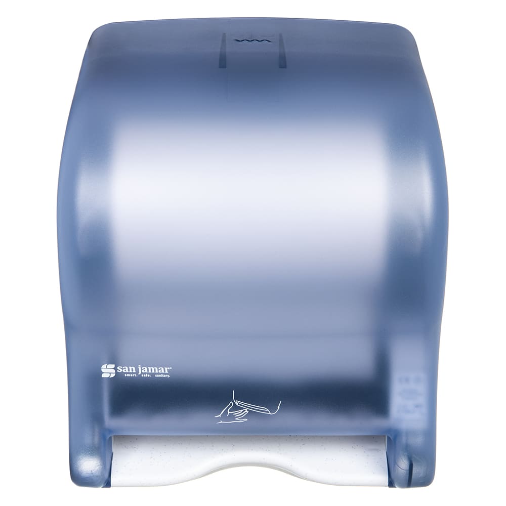 San Jamar (T8400TBL) Smart Essence Classic Electronic Towel Dispenser, Arctic Blue