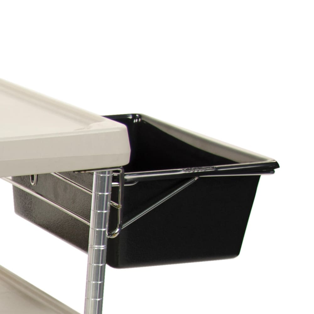 001-MYUB1 Utility Bin for MY1627 Utility Cart - 17 7/8"W x 15 1/4"D x 7"H, Black