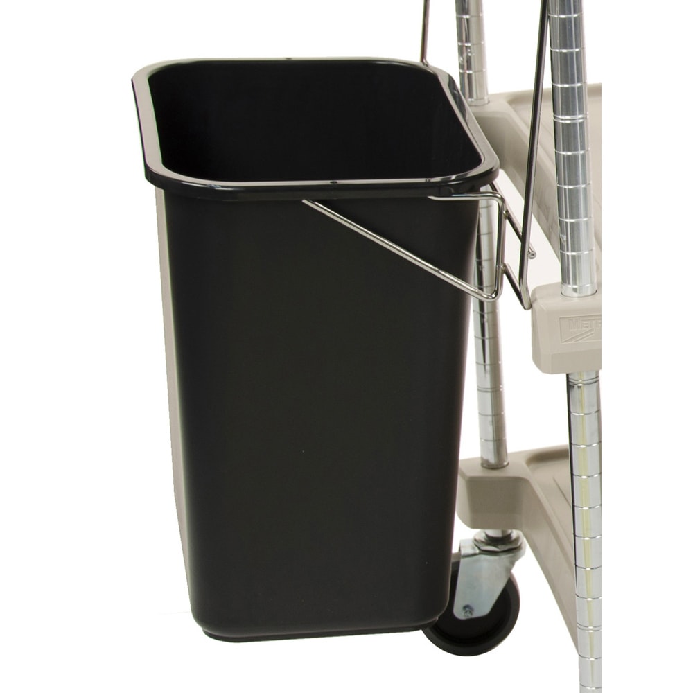 001-MYWB1 Waste Basket for MY1627 Utility Cart - 17 7/8"W x 16 1/4"D x 14 3/4"H, B...