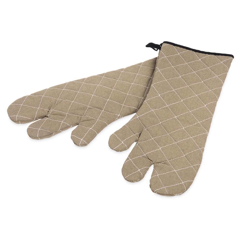 094-850TF17 17" Conventional Oven Mitt - Cotton, Tan