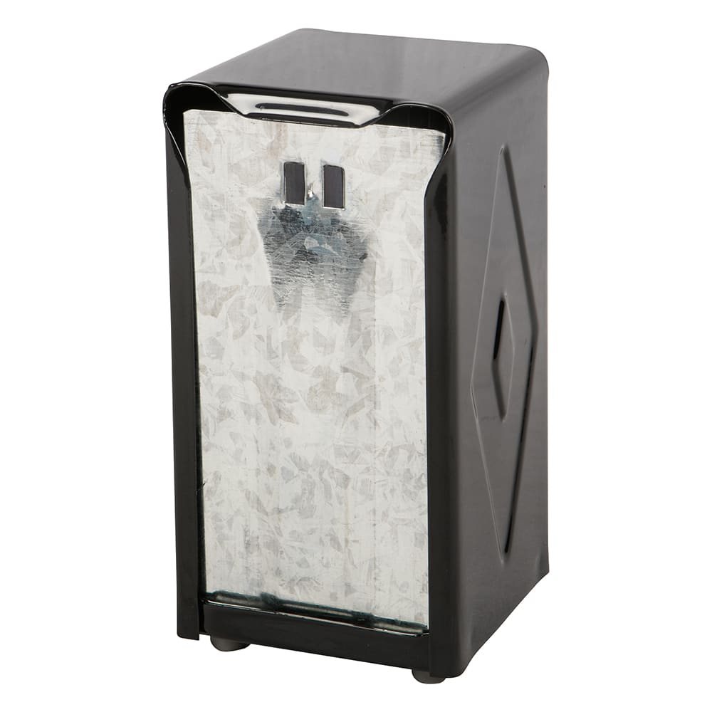 094-H900BK Tabletop 150 Tallfold Napkin Dispenser - Two-Sided, Black & Stainless