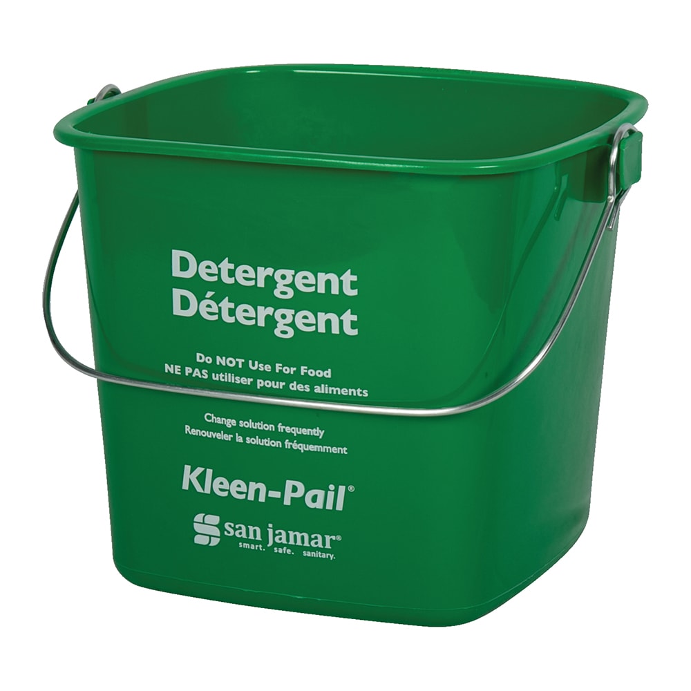 094-KP256GR 8 qt Kleen Pail - Plastic, Green