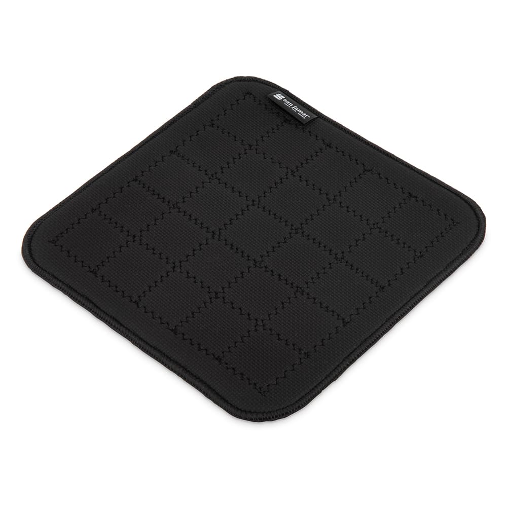 094-UHP1010BK 10" x 10" Ultigrips® Black Neoprene Pot Holder  - Flame Retardant