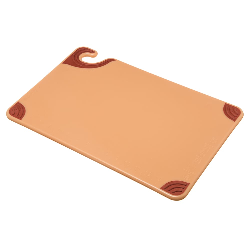 094-CBG121812BR Saf-T-Grip Cutting Board, 12 x 18 x 1/2 in, NSF, Brown