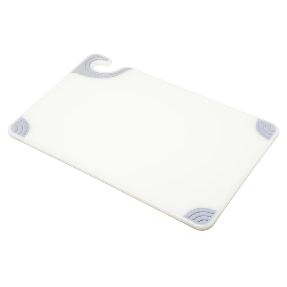 094-CBG121812WH Saf-T-Grip Cutting Board, 12 x 18 x 1/2 in, NSF, White