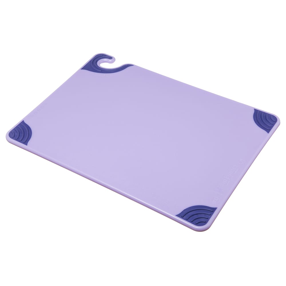094-CBG152012PR Saf-T-Grip Cutting Board, 15" x 20", Co-Polymer, Allergen Purple