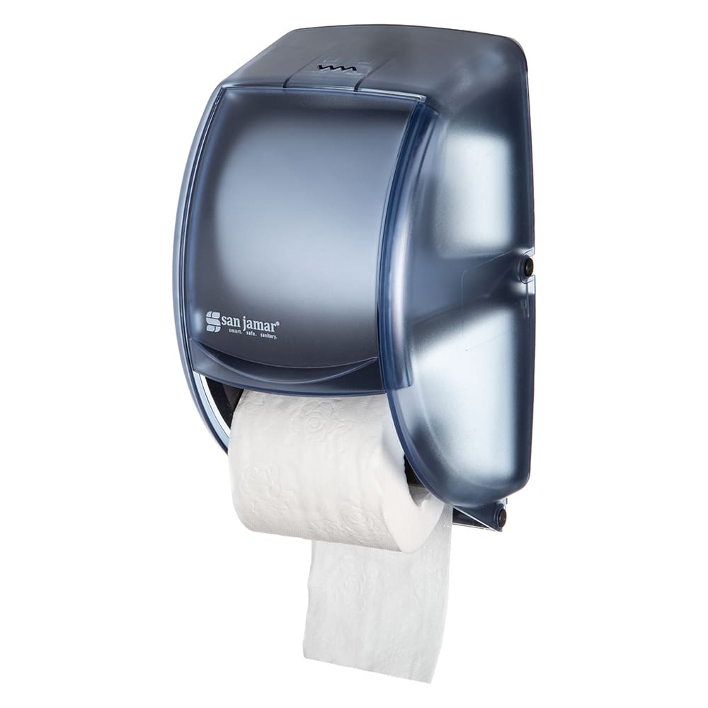 094-R3500TBL Classic Duett Standard Bath Tissue Dispenser, 2 Rolls, Translucent Arctic Blue